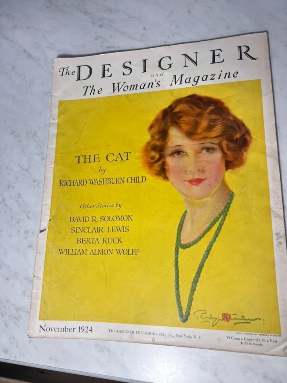 Pernrhyn Stanlaws COMPLETE Designer Woman's Magazine November 1924 Lady Pearls